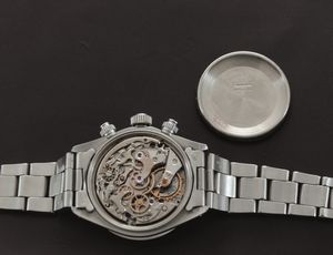 ROLEX - Cosmograph Daytona ref 6265 in acciaio cronografo tre contatori con lunetta tachimetrica, tasti a vite e quadrante Argent�  - Asta Orologi da Polso e da Tasca - Associazione Nazionale - Case d'Asta italiane