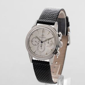 MOVADO - Subsea chrono impermeabile tre contatori in acciaio, quadrante Argent�, tasti a pompa e fondello a vite a carica manuale  - Asta Orologi da Polso e da Tasca - Associazione Nazionale - Case d'Asta italiane