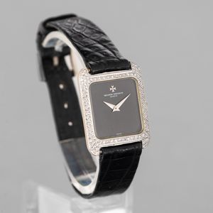 VACHERON CONSTANTIN - Lady ref 15212 in oro bianco 18k con pav� di brillanti, quadrante grigio ardesia, carica manuale  - Asta Orologi da Polso e da Tasca - Associazione Nazionale - Case d'Asta italiane