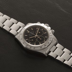 ROLEX - Daytona Primero ref 16520 Patrizzi, cronografo automatico tre contatori virati al nero, cassa impermeabile in acciaio con fondello e tasti a vite  - Asta Orologi da Polso e da Tasca - Associazione Nazionale - Case d'Asta italiane