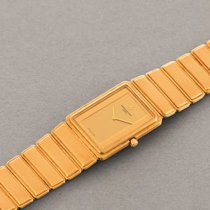 VACHERON & CONSTANTIN - Harmony in oro 18k, solo tempo di forma con quadrante dorato con movimento al quarzo  - Asta Orologi da Polso e da Tasca - Associazione Nazionale - Case d'Asta italiane