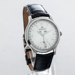 JAEGER-LECOULTRE - Master Control ref 140.8.87 in acciaio, quadrante Argent�, calendario completo con movimento automatico  - Asta Orologi da Polso e da Tasca - Associazione Nazionale - Case d'Asta italiane