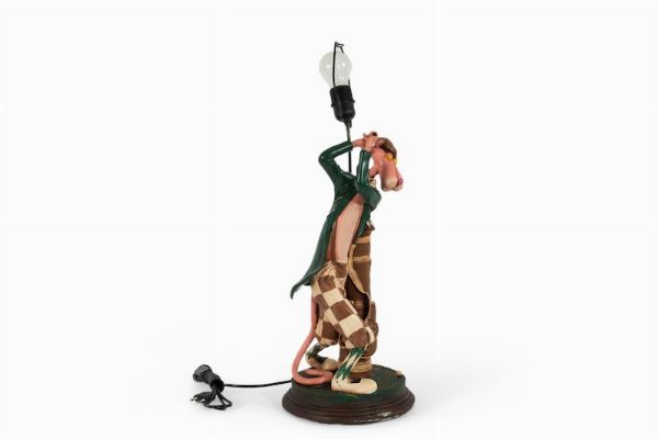 Lampada Pantera Rosa golfista  - Asta POP Culture e Manifesti d'Epoca - Associazione Nazionale - Case d'Asta italiane