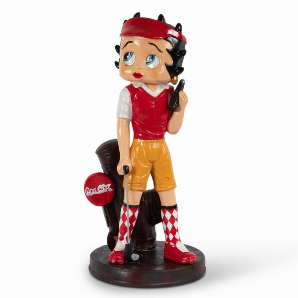 Statua Betty Boop golfista  - Asta POP Culture e Manifesti d'Epoca - Associazione Nazionale - Case d'Asta italiane