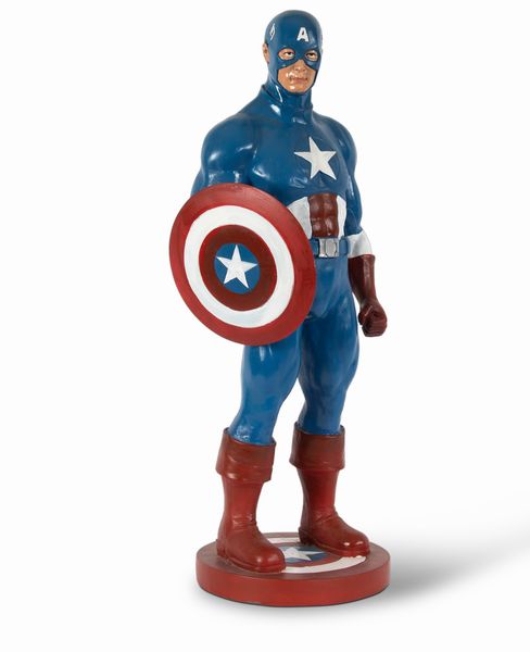 Statua Capitan America  - Asta POP Culture e Manifesti d'Epoca - Associazione Nazionale - Case d'Asta italiane
