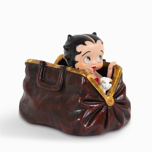 Statuetta Betty Boop nella borsa  - Asta POP Culture e Manifesti d'Epoca - Associazione Nazionale - Case d'Asta italiane