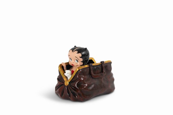 Statuetta Betty Boop nella borsa  - Asta POP Culture e Manifesti d'Epoca - Associazione Nazionale - Case d'Asta italiane