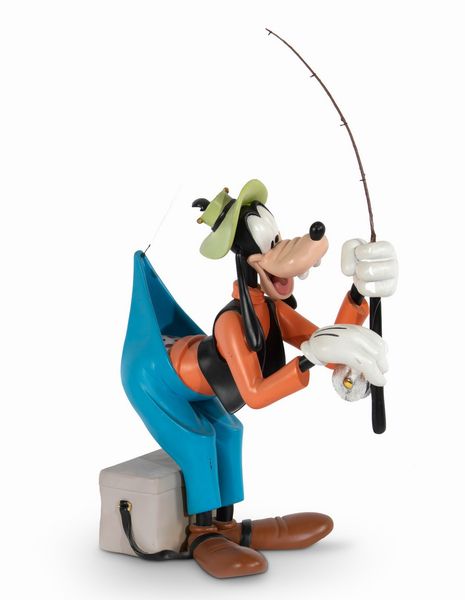 Disney: Statua Pippo pescatore  - Asta POP Culture e Manifesti d'Epoca - Associazione Nazionale - Case d'Asta italiane