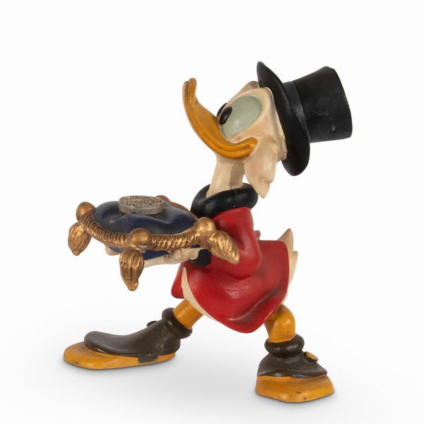 Disney: Statua  Paperone con Moneta Numero Uno  - Asta POP Culture e Manifesti d'Epoca - Associazione Nazionale - Case d'Asta italiane