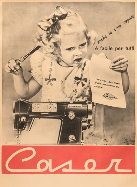 Artista non identificato : Macchine da Cucire Caser  - Asta POP Culture e Manifesti d'Epoca - Associazione Nazionale - Case d'Asta italiane