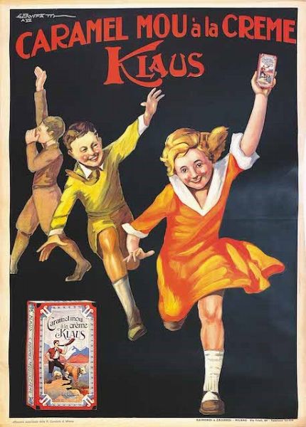 Giovanni Bonfatti : Caramel Klaus  - Asta POP Culture e Manifesti d'Epoca - Associazione Nazionale - Case d'Asta italiane