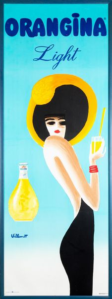 Bernard Villemot : Orangina Light  - Asta POP Culture e Manifesti d'Epoca - Associazione Nazionale - Case d'Asta italiane