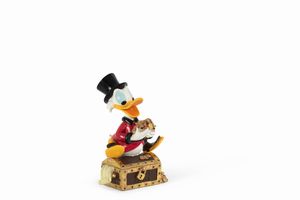 Disney: Statuetta Zio Paperone con forziere  - Asta POP Culture e Manifesti d'Epoca - Associazione Nazionale - Case d'Asta italiane