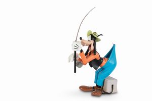Disney: Statua Pippo pescatore  - Asta POP Culture e Manifesti d'Epoca - Associazione Nazionale - Case d'Asta italiane