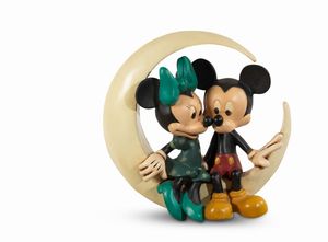Disney : Minnie e Topolino sulla luna  - Asta POP Culture e Manifesti d'Epoca - Associazione Nazionale - Case d'Asta italiane