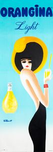 Bernard Villemot : Orangina Light  - Asta POP Culture e Manifesti d'Epoca - Associazione Nazionale - Case d'Asta italiane