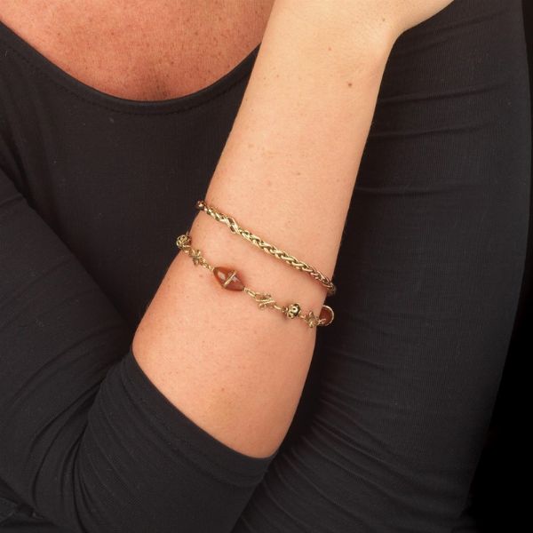DUE BRACCIALI A CATENA  - Asta Gioielli - Associazione Nazionale - Case d'Asta italiane
