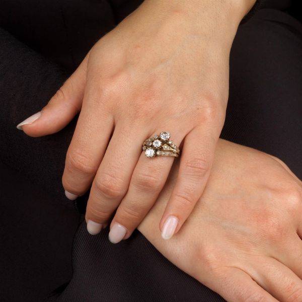 ANELLO CON DIAMANTI  - Asta Gioielli - Associazione Nazionale - Case d'Asta italiane