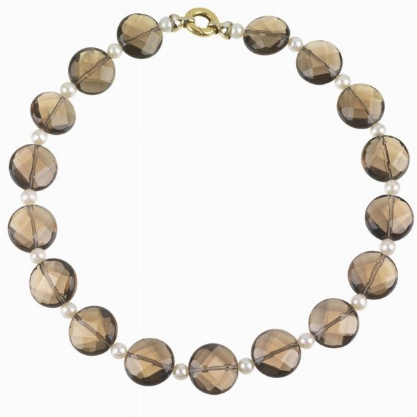 COLLANA CON PERLE E QUARZI  - Asta Gioielli - Associazione Nazionale - Case d'Asta italiane