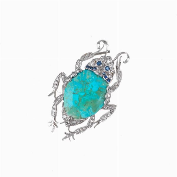 SPILLA A FORMA DI SCARABEO  - Asta Gioielli - Associazione Nazionale - Case d'Asta italiane