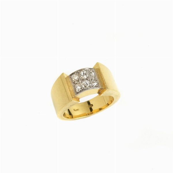 ANELLO CON DIAMANTI  - Asta Gioielli - Associazione Nazionale - Case d'Asta italiane