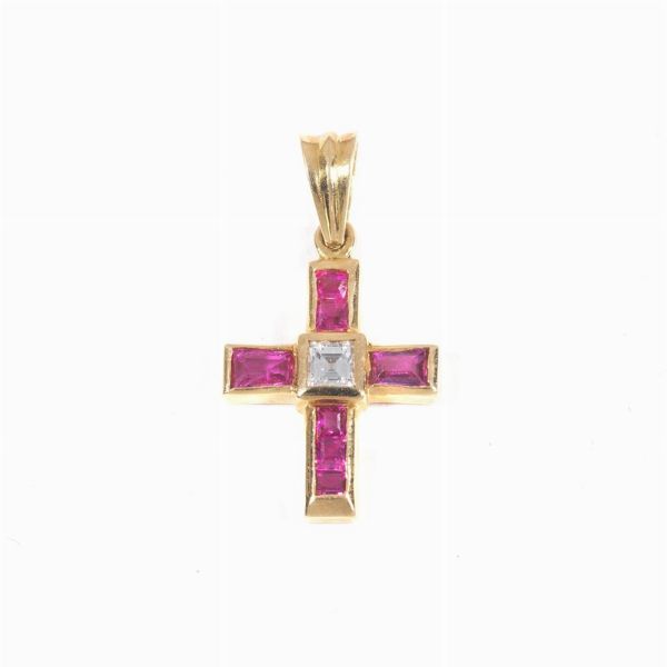 DUE PENDENTI A FORMA DI CROCE  - Asta Gioielli - Associazione Nazionale - Case d'Asta italiane