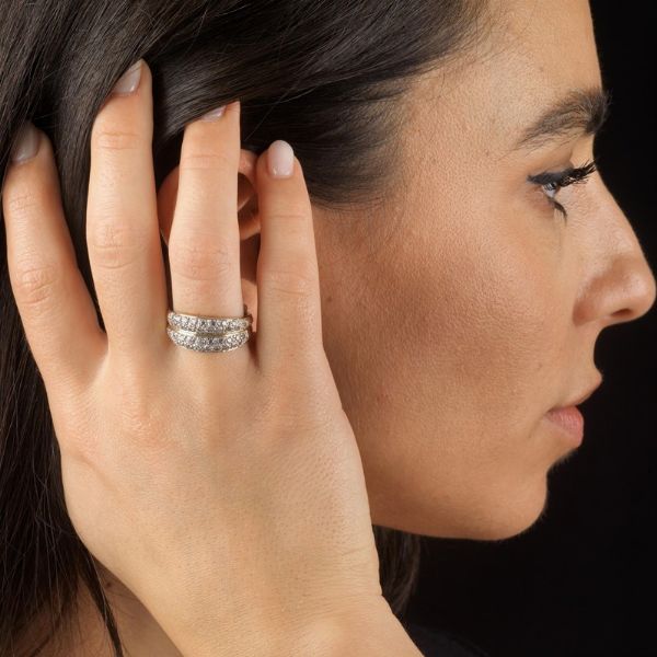 ANELLO A DOPPIA FASCIA  - Asta Gioielli - Associazione Nazionale - Case d'Asta italiane