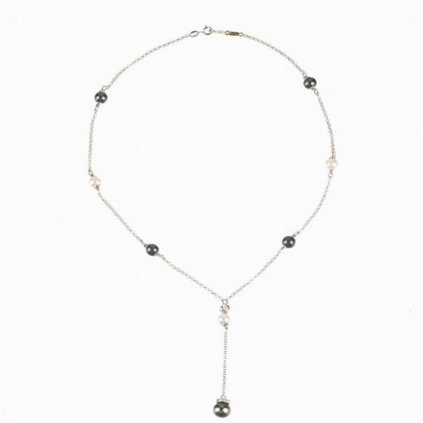COLLANA PENDENTE CON PERLE  - Asta Gioielli - Associazione Nazionale - Case d'Asta italiane
