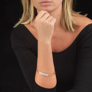 BRACCIALE A MAGLIA GROUMETTE CON DIAMANTI  - Asta Gioielli - Associazione Nazionale - Case d'Asta italiane