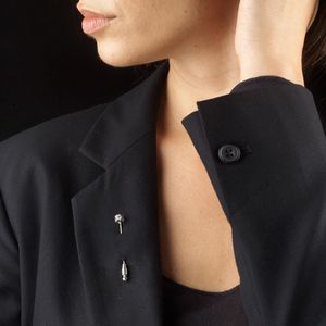 COPPIA DI SPILLE  - Asta Gioielli - Associazione Nazionale - Case d'Asta italiane