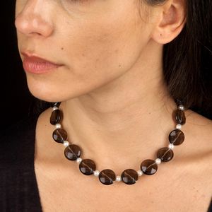 COLLANA CON PERLE E QUARZI  - Asta Gioielli - Associazione Nazionale - Case d'Asta italiane