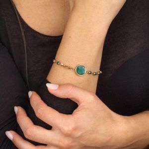 BRACCIALE A CATENA CON CALCEDONI  - Asta Gioielli - Associazione Nazionale - Case d'Asta italiane