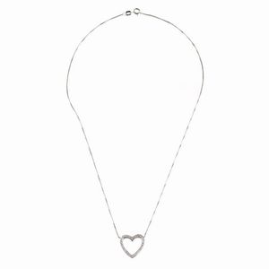 COLLANA CON PENDENTE A CUORE  - Asta Gioielli - Associazione Nazionale - Case d'Asta italiane