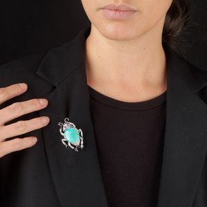 SPILLA A FORMA DI SCARABEO  - Asta Gioielli - Associazione Nazionale - Case d'Asta italiane