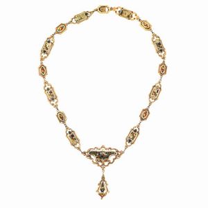 COLLANA CON SMALTI POLICROMI  - Asta Gioielli - Associazione Nazionale - Case d'Asta italiane