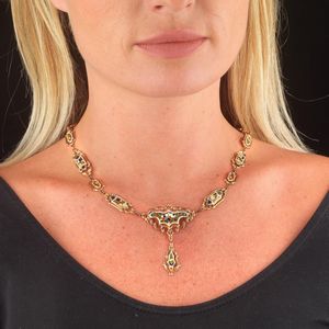 COLLANA CON SMALTI POLICROMI  - Asta Gioielli - Associazione Nazionale - Case d'Asta italiane