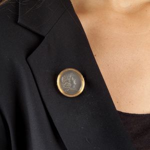 SPILLA CON PASTA VITREA  - Asta Gioielli - Associazione Nazionale - Case d'Asta italiane