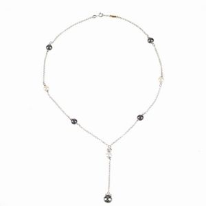 COLLANA PENDENTE CON PERLE  - Asta Gioielli - Associazione Nazionale - Case d'Asta italiane