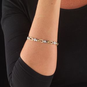 BRACCIALE A CATENA CON DIAMANTI  - Asta Gioielli - Associazione Nazionale - Case d'Asta italiane