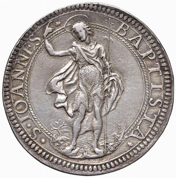 FIRENZE. FERDINANDO II DE&rsquo; MEDICI (1621-1670) PIASTRA 1628  - Asta Medaglie napoleoniche, monete toscane di grande modulo. Aurea: monete e medaglie d'oro - Associazione Nazionale - Case d'Asta italiane