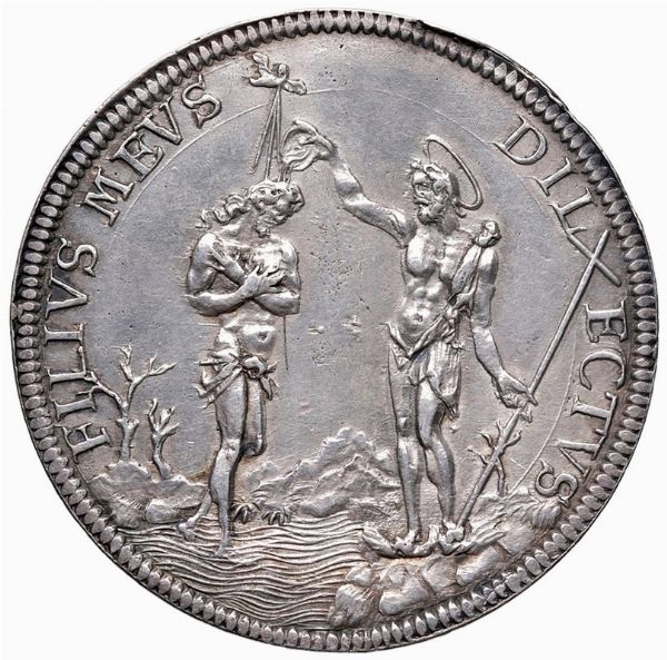 FIRENZE. COSIMO III DE&rsquo; MEDICI (1670-1723) PIASTRA 1677  - Asta Medaglie napoleoniche, monete toscane di grande modulo. Aurea: monete e medaglie d'oro - Associazione Nazionale - Case d'Asta italiane