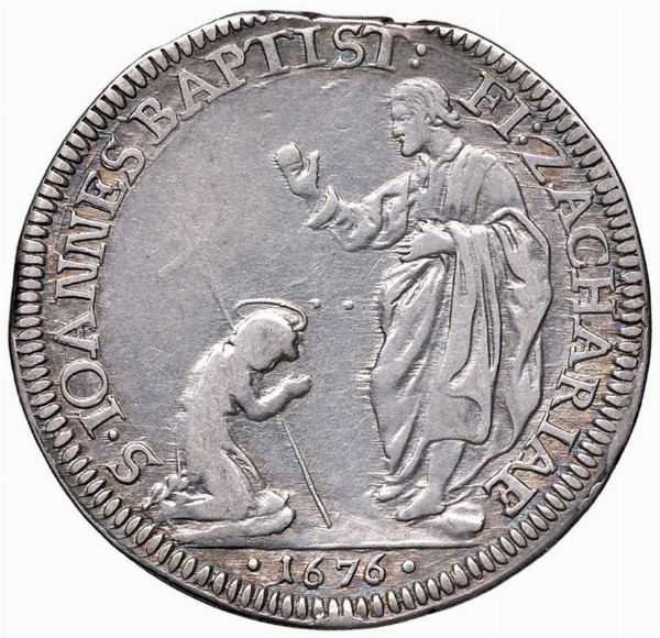 FIRENZE. COSIMO III DE&rsquo; MEDICI (1670-1723) MEZZA PIASTRA 1676  - Asta Medaglie napoleoniche, monete toscane di grande modulo. Aurea: monete e medaglie d'oro - Associazione Nazionale - Case d'Asta italiane