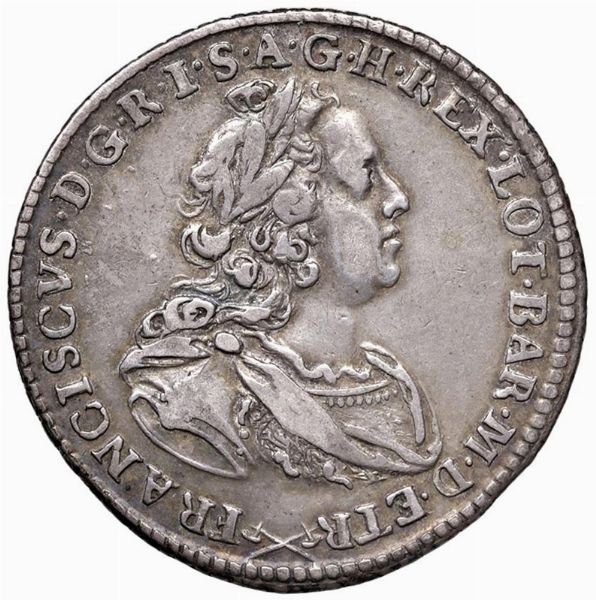 FIRENZE. FRANCESCO II DI LORENA (1737-1765) MEZZO FRANCESCONE 1758  - Asta Medaglie napoleoniche, monete toscane di grande modulo. Aurea: monete e medaglie d'oro - Associazione Nazionale - Case d'Asta italiane