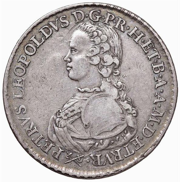 FIRENZE. PIETRO LEOPOLDO DI LORENA (1765-1790) FRANCESCONE 1767  - Asta Medaglie napoleoniche, monete toscane di grande modulo. Aurea: monete e medaglie d'oro - Associazione Nazionale - Case d'Asta italiane