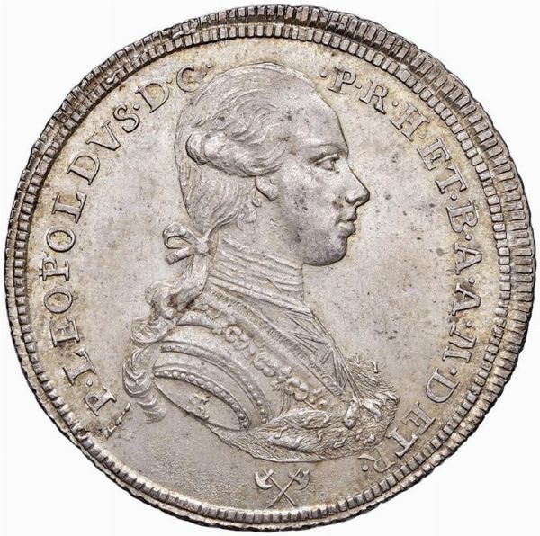 FIRENZE. PIETRO LEOPOLDO DI LORENA (1765-1790) MEZZO FRANCESCONE 1787  - Asta Medaglie napoleoniche, monete toscane di grande modulo. Aurea: monete e medaglie d'oro - Associazione Nazionale - Case d'Asta italiane