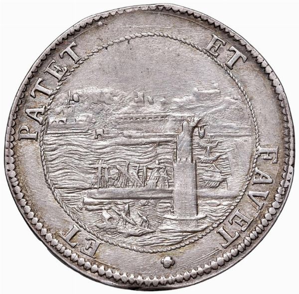 LIVORNO. COSIMO III DE&rsquo; MEDICI (1670-1723) TOLLERO 1692  - Asta Medaglie napoleoniche, monete toscane di grande modulo. Aurea: monete e medaglie d'oro - Associazione Nazionale - Case d'Asta italiane