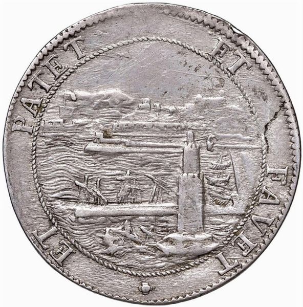 LIVORNO. COSIMO III DE&rsquo; MEDICI (1670-1723) TOLLERO 1698  - Asta Medaglie napoleoniche, monete toscane di grande modulo. Aurea: monete e medaglie d'oro - Associazione Nazionale - Case d'Asta italiane