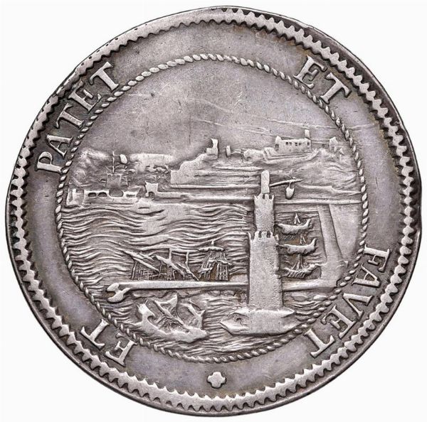 LIVORNO. COSIMO III DE&rsquo; MEDICI (1670-1723) TOLLERO 1699  - Asta Medaglie napoleoniche, monete toscane di grande modulo. Aurea: monete e medaglie d'oro - Associazione Nazionale - Case d'Asta italiane