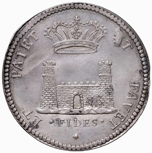 LIVORNO. COSIMO III DE&rsquo; MEDICI (1670-1723) TOLLERO 1711  - Asta Medaglie napoleoniche, monete toscane di grande modulo. Aurea: monete e medaglie d'oro - Associazione Nazionale - Case d'Asta italiane