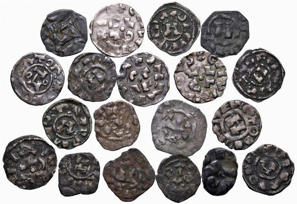 LUCCA. DICIANNOVE DENARI REPUBBLICANI (SECC. XI-XIII)  - Asta Medaglie napoleoniche, monete toscane di grande modulo. Aurea: monete e medaglie d'oro - Associazione Nazionale - Case d'Asta italiane